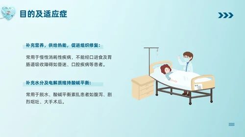 蓝色卡通静脉输液培训PPT模板宣传PPT动态PPT