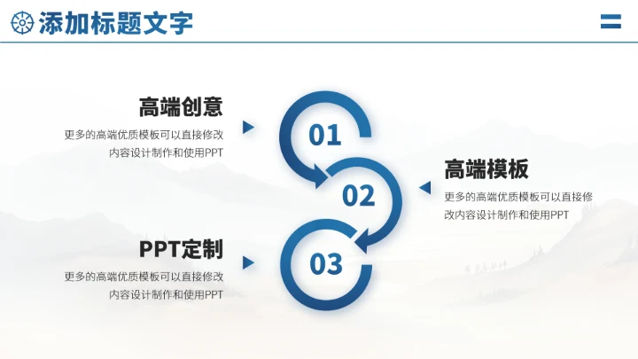 蓝色人事工作汇报PPT模板