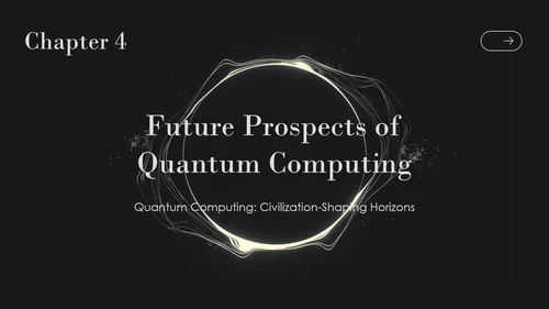 深色科技简约风量子计算理论英语演讲