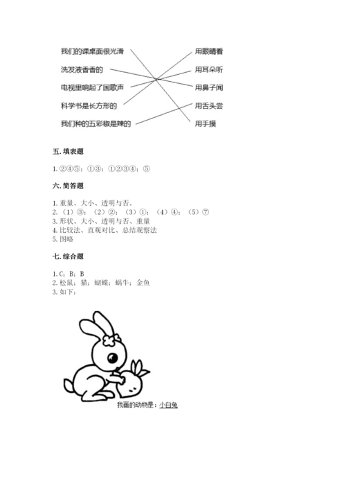 教科版一年级下册科学期末测试卷【综合题】.docx