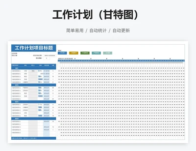 工作计划（甘特图）