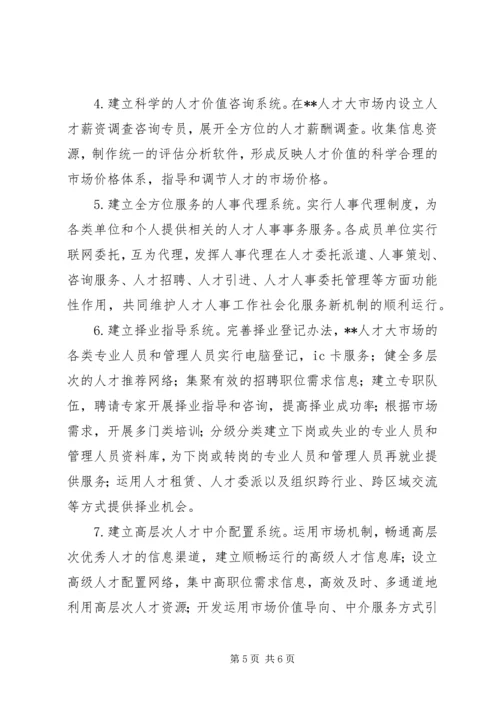 人才市场加速发展的意见.docx