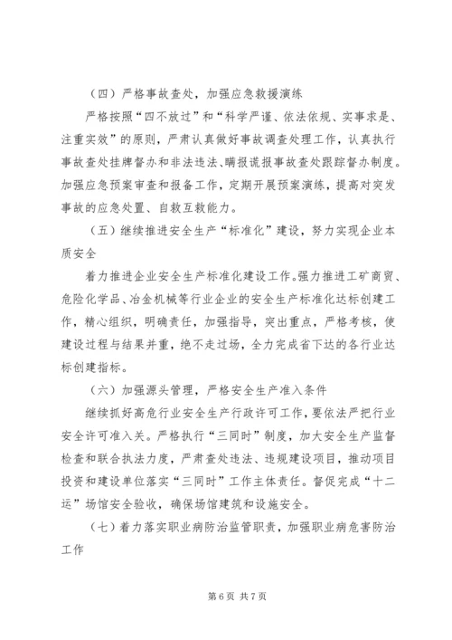 市安监局年度工作总结及下年工作安排 (3).docx