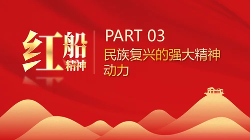 红船精神学习，党建红色文化PPT模板