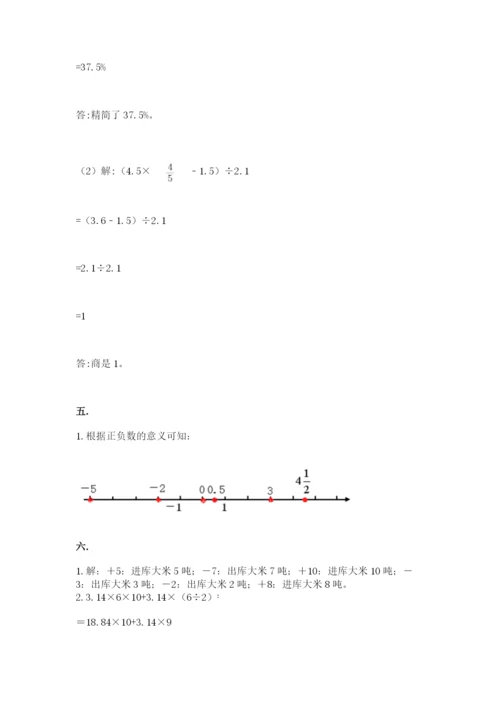 山西省【小升初】2023年小升初数学试卷参考答案.docx