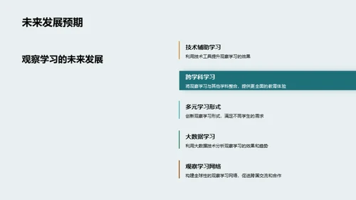 深化观察学习理解