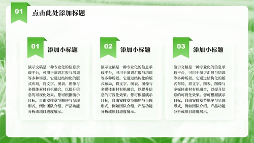 绿色实景大学生三下乡社会实践纪实PPT模板