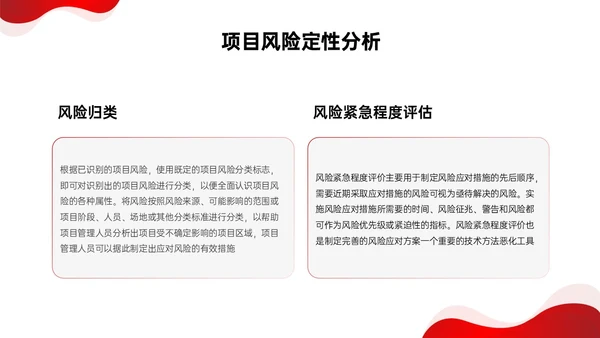 红色形状简约实拍项目风险管理pptpmp项目管理项目管理流程pmp项目管理（补充）