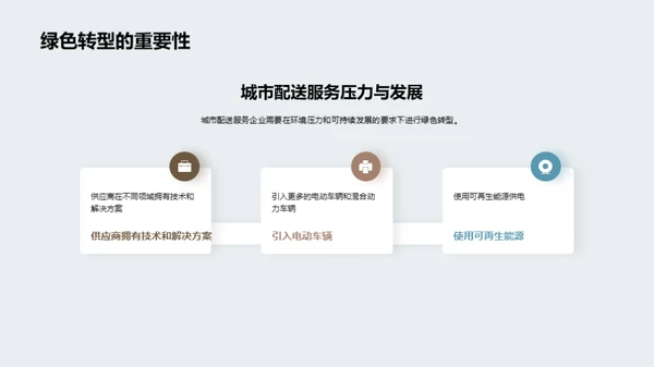 绿色动力，配送未来