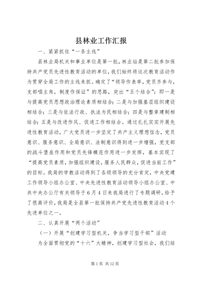 县林业工作汇报 (3).docx