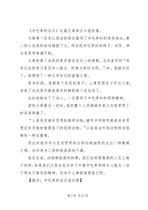 羊吃草的启示读后感八篇.docx