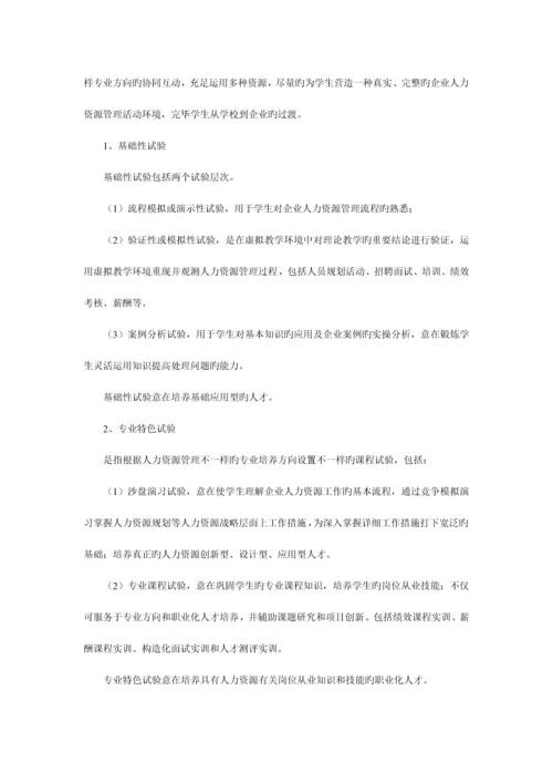 人力资源实验室整体建设方案.docx