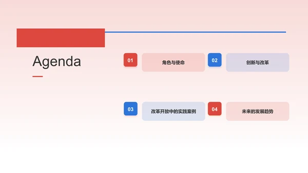 红色国潮风伟大的改革开放PPT模板