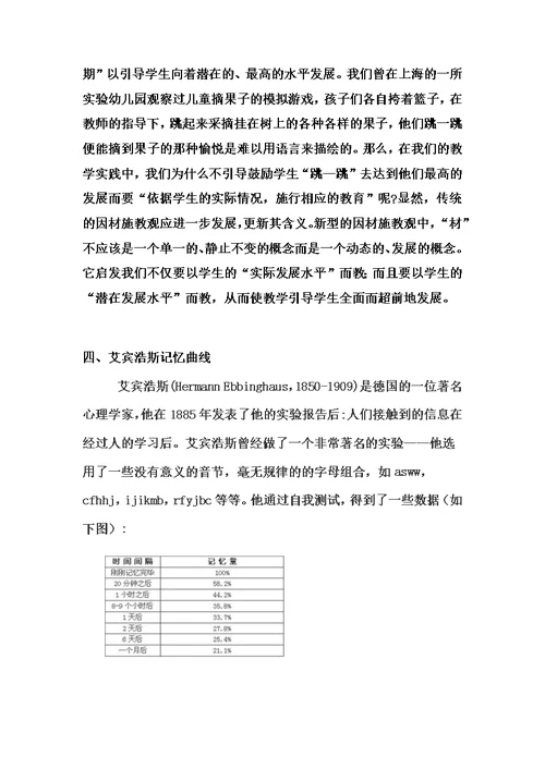 教育理论学习材料模板