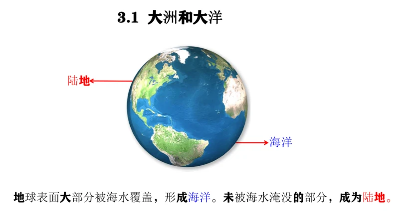 3.1  大洲和大洋 （课件27张）-人教版（2024）七年级上册