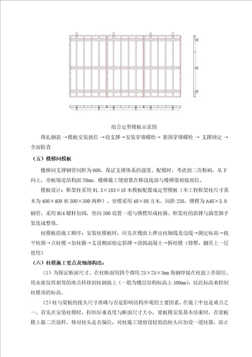 仁恒河滨花园二期工程模板工程施工方案