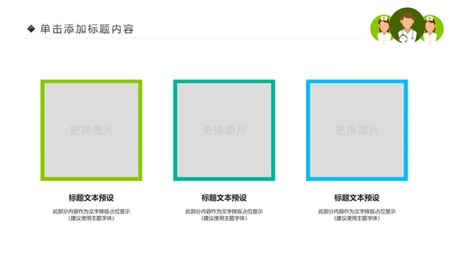 绿色清新医疗护理类动态PPT模板