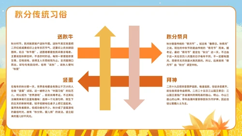 手绘水彩中国风二十四节气秋分主题PPT模板