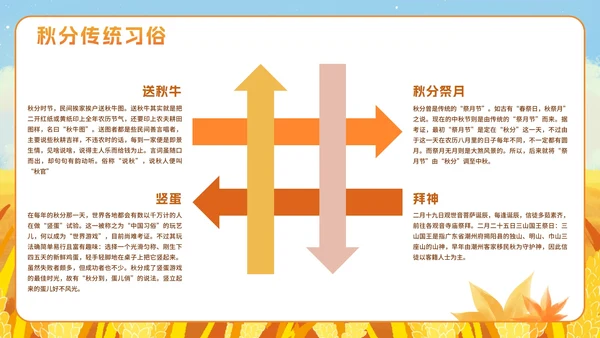 手绘水彩中国风二十四节气秋分主题PPT模板