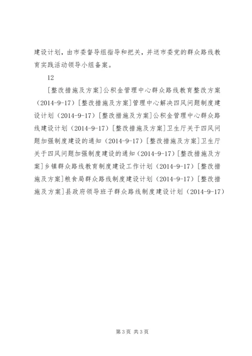 民防局党组群众路线整改办法.docx