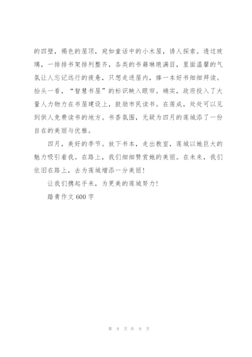 踏青作文600字5篇.docx