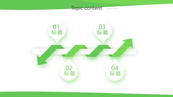 绿色简约银行工作汇报动态PPT模板