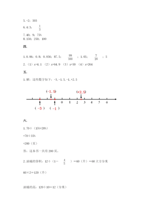 最新苏教版小升初数学模拟试卷附参考答案（能力提升）.docx