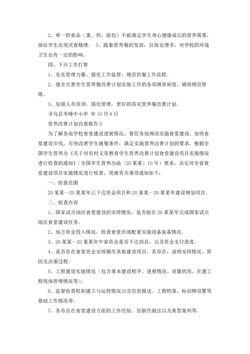 营养改善计划自查报告12篇.docx