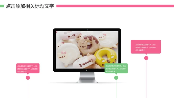 甜甜圈美食甜点下午茶动态PPT模板