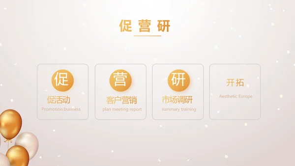 金色气球公司生日会活动策划方案PPT