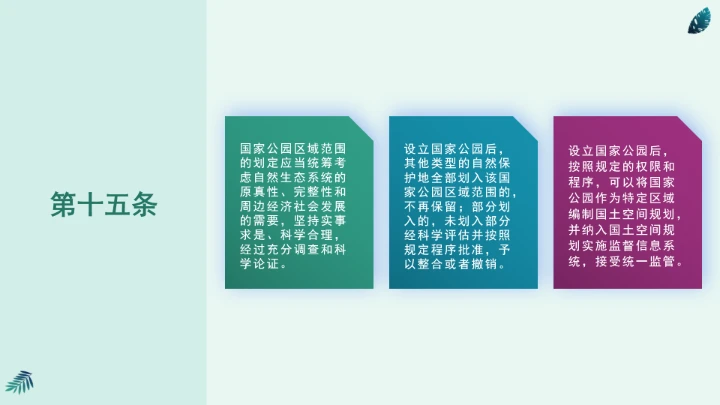 全文学习《中华人民共和国国家公园法》2025年9月12日印发2026年1月1日施行PPT课件