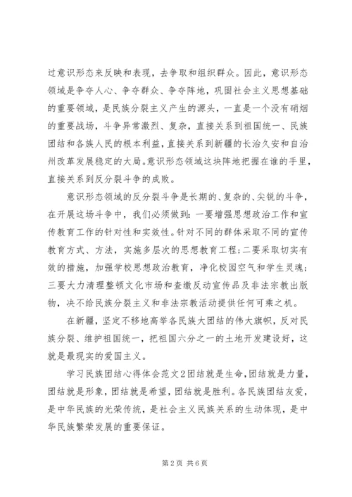 学习民族团结心得体会.docx