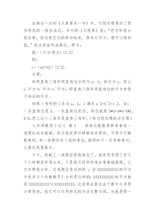 七年级数学小论文.docx