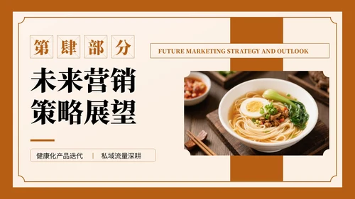 深棕色复古风餐饮营销复盘报告PPT