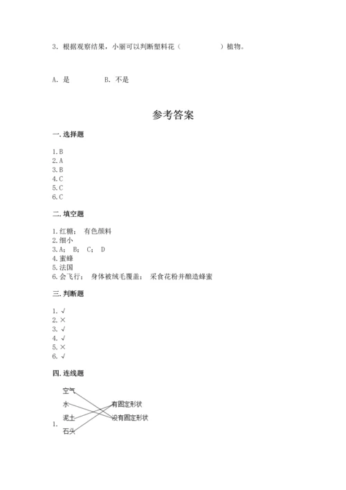 苏教版一年级下册科学期末测试卷附完整答案（有一套）.docx