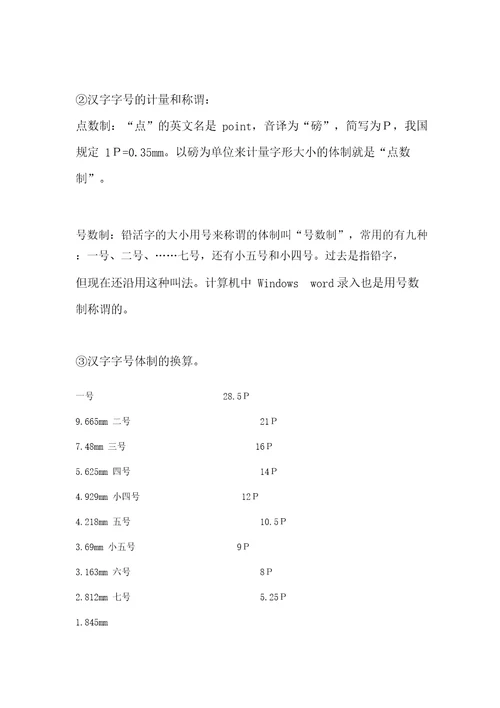 出版书籍排版格式标准