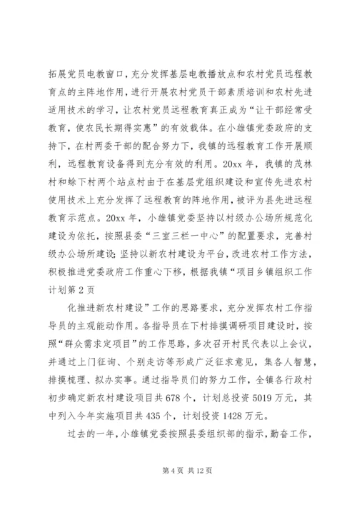 乡镇组织工作计划.docx