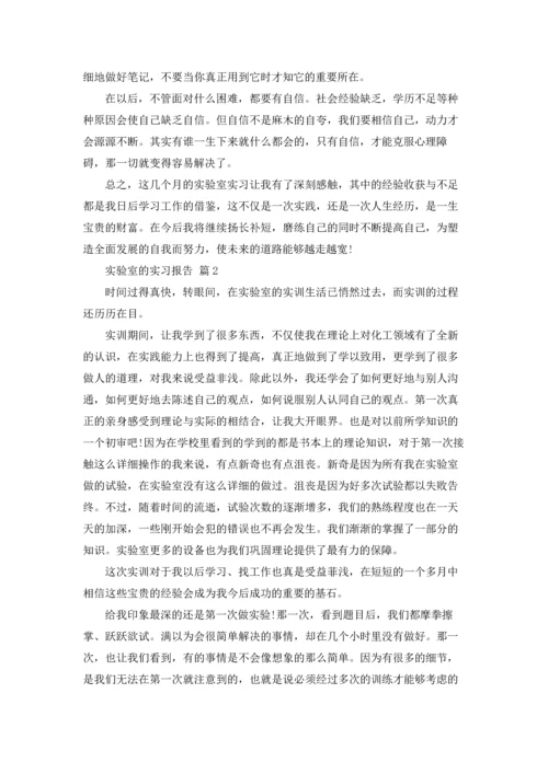 有关实验室的实习报告4篇.docx