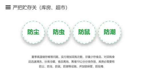 如何预防食品安全事故绿色蔬菜PPT模板