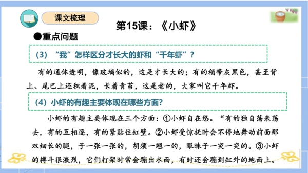 统编版三年级语文下册同步高效课堂系列第四单元（复习课件）