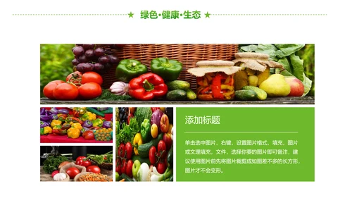 绿色有机生态农业招商农产品展示PPT模板