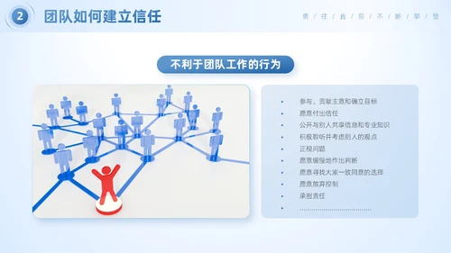 蓝色简约商务风企业团队合作的重要性团队建设培训PPT模板