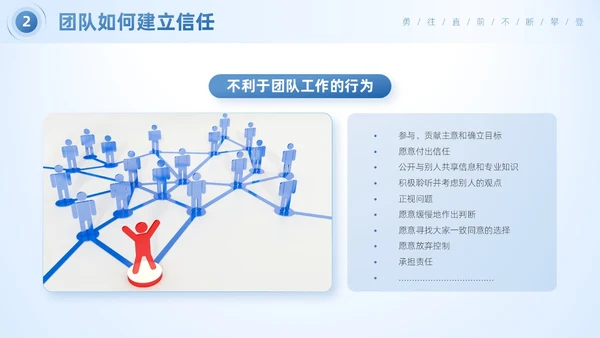 蓝色简约商务风企业团队合作的重要性团队建设培训PPT模板