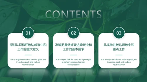 环境保护碳达峰碳中和绿色环保PPT模板