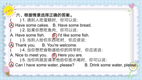 Unit 5 Let's eat! (复习课件）-2023-2024学年三年级英语上册期末核心考点集