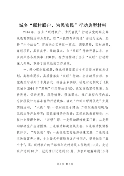 城乡“联村联户、为民富民”行动典型材料_1.docx