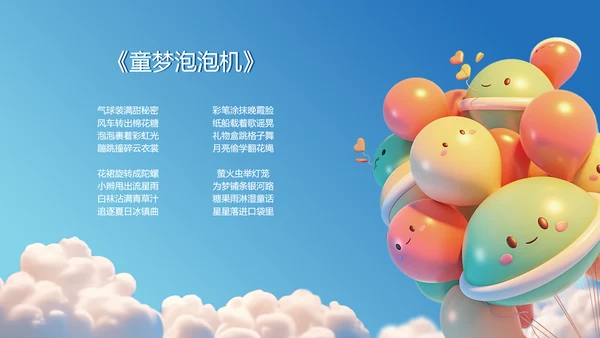 蓝色卡通风儿童节活动策划PPT模板