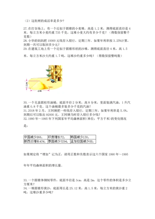 六年级小升初数学应用题50道审定版.docx