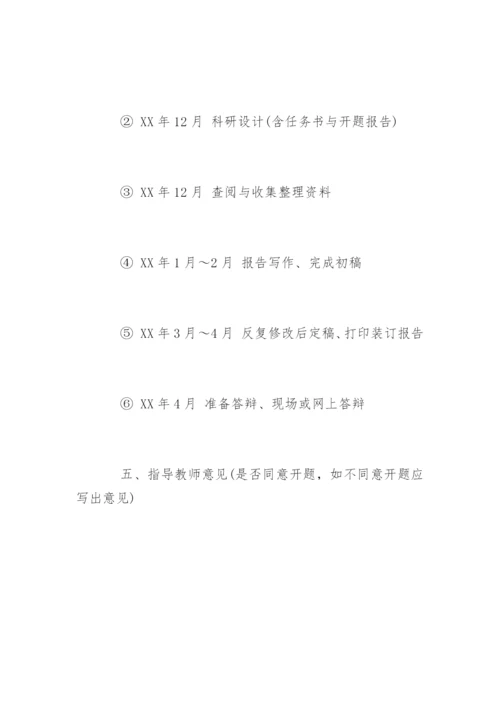 护理专业论文开题报告精编.docx