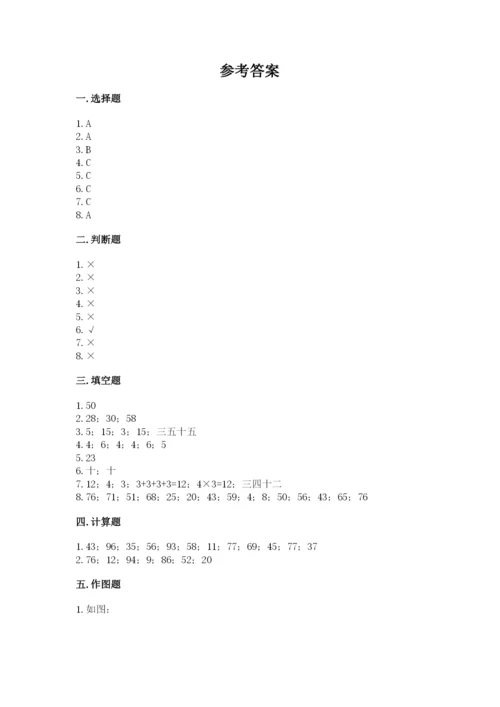 小学数学二年级上册期中测试卷含答案【综合题】.docx